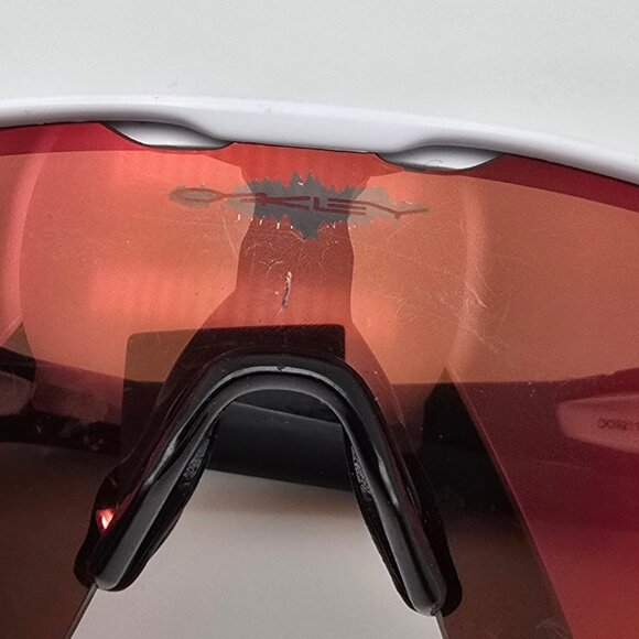 Oakley OO9211-04 Radar EV Pitch Polished White Frame Prizm Field Lens Sunglasses - Picture 15 of 16